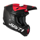 Just1 Helmet J-22 C Adrenaline Red/White Carbon Matt