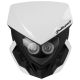 Polisport Headlight Lookos + Battery - White / Black Matte