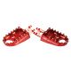 *SCAR Footpegs 'Racing' RMZ250 07-09 RMZ450 05-07 - Red