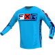 *FXR Podium Pro LE MX Jersey Cyan/Red/Navy