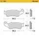Moto-Master Nitro Racing Brakepads Honda: CR 125-250-500 CRF