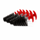 TMV PVC Exhaust Plug 4-Stroke - Red (10pcs)