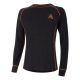 AMOQ 100% Merino Base Layer Jersey Gray/Orange, M