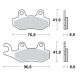 MMT Nitro Brake Pad Front RM..-95 KX89-93 YZ..-97 HVA92-94