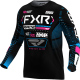 FXR YTH PODIUM MX JERSEY 25 BLACK/CYAN/PINK