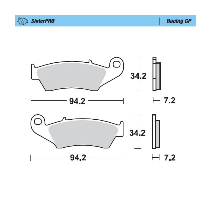 Moto-Master Brakepads Honda: CR 125-250-500 CRF 450 XR 400-6