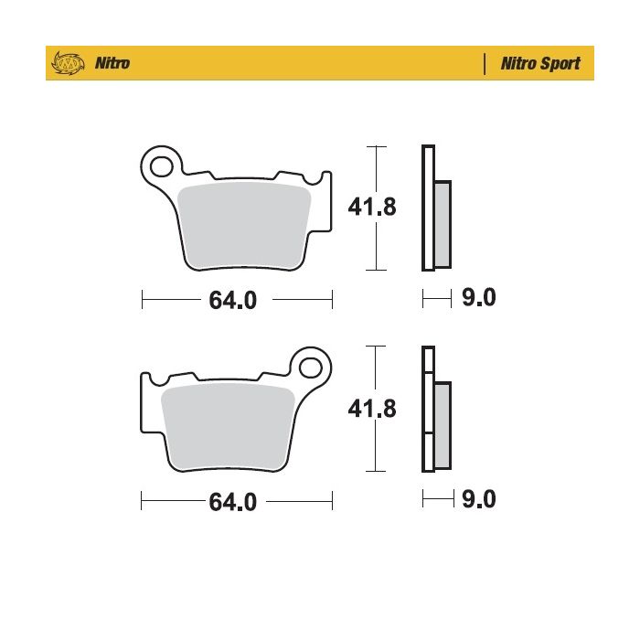 MMT Nitro Racing Brake Pad Rear KTM 04-.. HVA 06-..