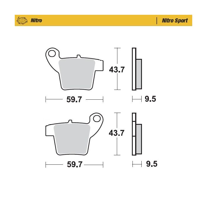Moto-Master Brakepads fits 210104 caliper SX65/SX85
