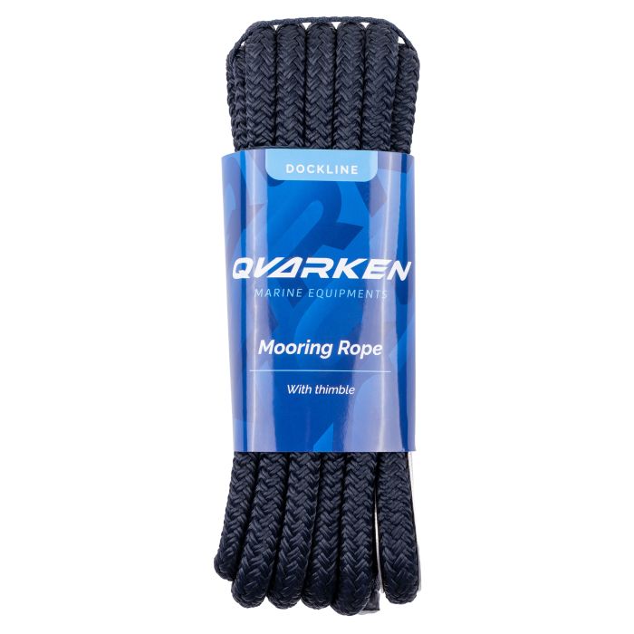 Qvarken Mooring Rope Dockline with thimble 12mm 3m navy