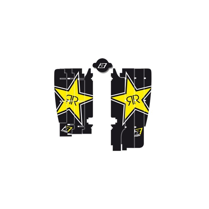 Blackb. Stick. for Rad. Louv. Rockstar World MX RMZ450 08-..