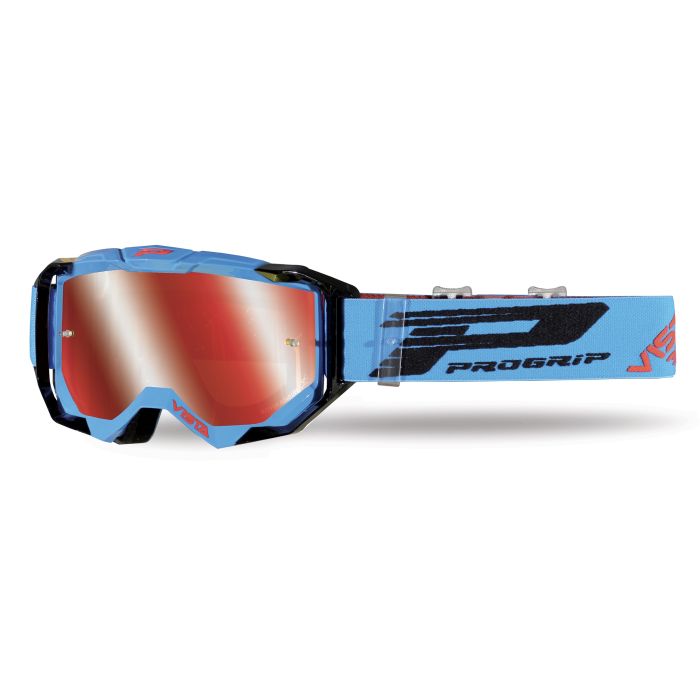 Progrip 3303 Tear off Goggle Mirror Red - Turquoise/Black