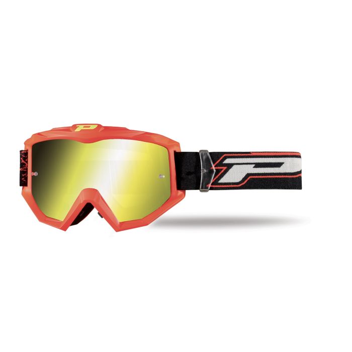 Progrip 3204 Tear off Goggle Mirror Yellow - FluoRed Matte