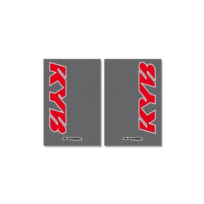 Blackbird Cystall Stickers Carbon Fiber Look Kayaba - 2Pcs