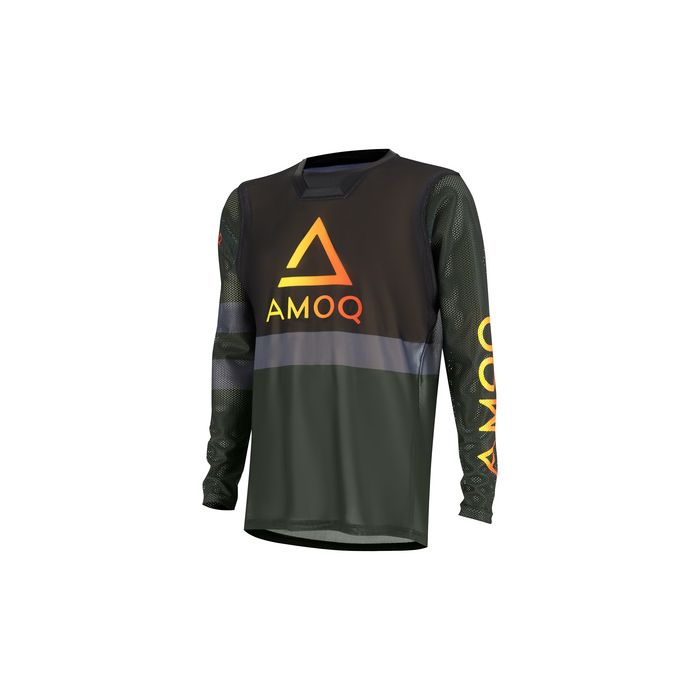 AMOQ Airline Mesh Jersey Military Green-Black