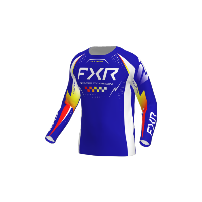 FXR Yth Clutch Pro MX Jersey 26 Royal/Yellow/Red