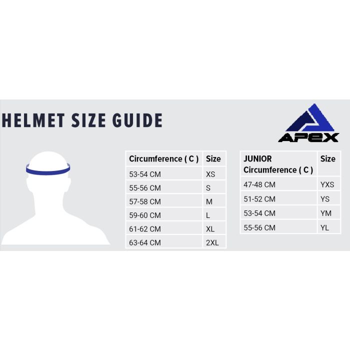 APEX Helmet AC500 Carbon Sahara White/red/blue glossy L