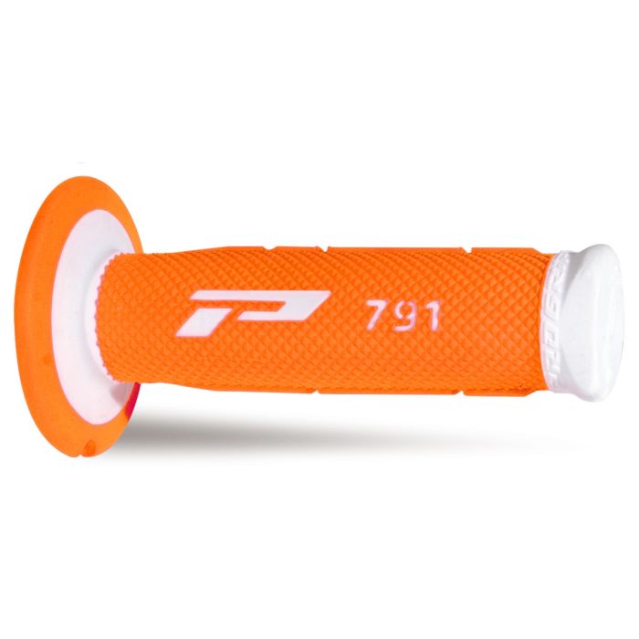 Progrip 791 Double Density Grips - White/FluoOrange