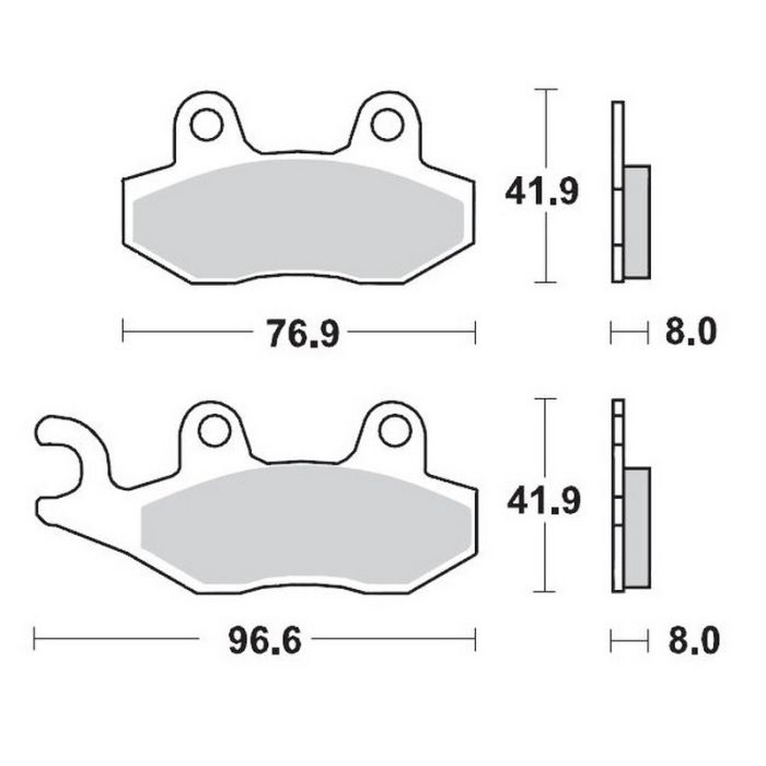 MMT Nitro Brake Pad Front RM..-95 KX89-93 YZ..-97 HVA92-94