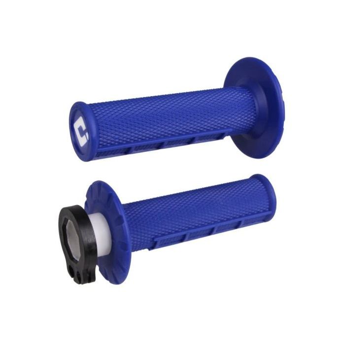ODI Half-Waffle MX Lock-On Grip Set Blue
