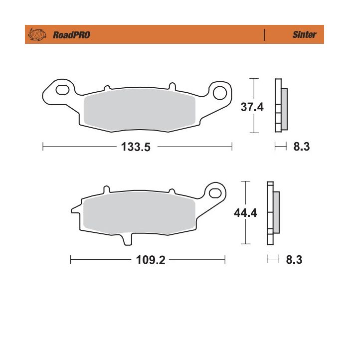 Moto-Master Brakepads RoadPRO Sinter Rear ZR-7 99-04