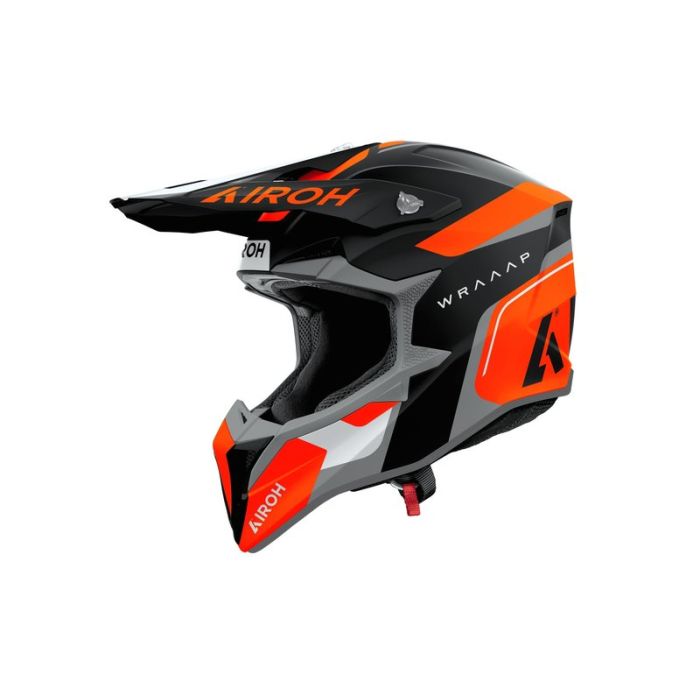 Airoh Helmet Wraaap Conquer Orange/Grey/Black