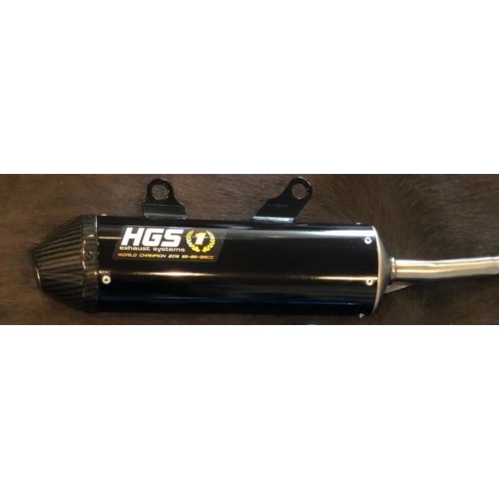 HGS Silencer Black with carbon end cap 2T Racing KTM SX250/3