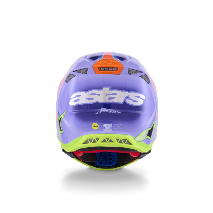 Alpinestars Helmet S-M10 JL R01 Purple/Fluo Pink/Fluo Yellow