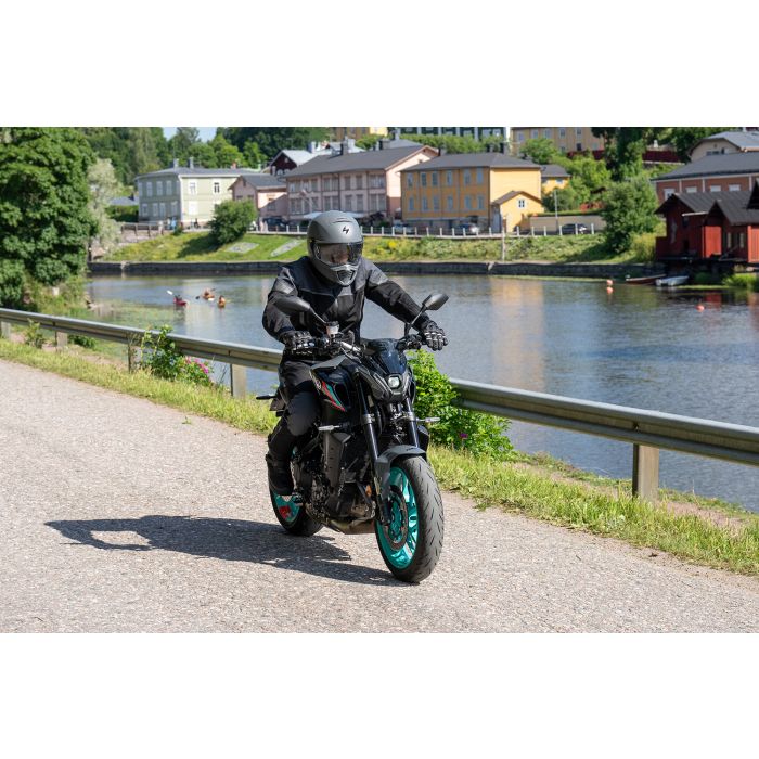Lindstrands textile jacket Bydalen Black/steel grey, 46