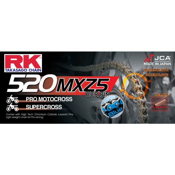 RK BB520MXZ5 Offroad Pro chain Blue +CL (Connect.link) Non s