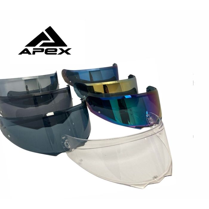 APEX MC500 Visor gold mirror pinlock ready