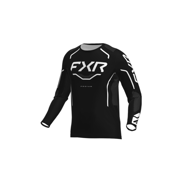 FXR Podium Relay MX Jersey 26 Black/White