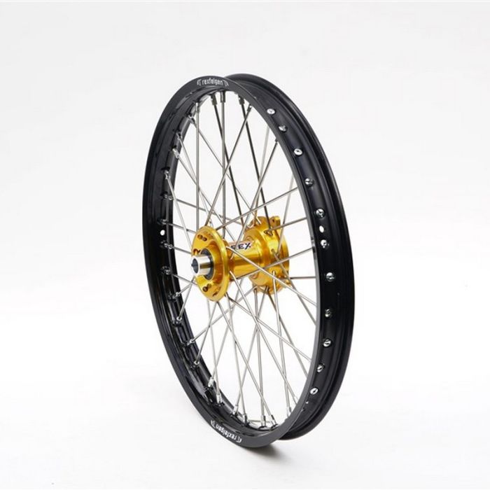 Rex Wheels Front 21-1,60 RMZ 05-.. Black Rim/Gold Hub 22MM