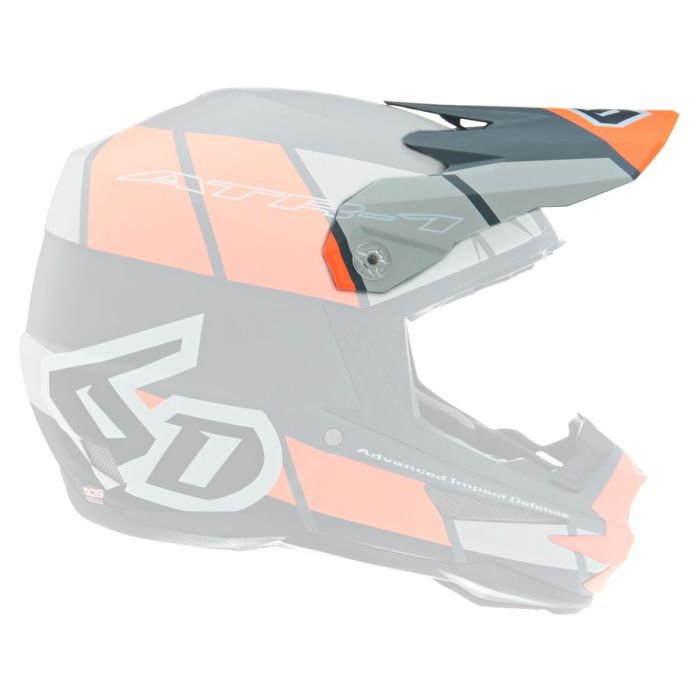 6D Visor ATR-1 Shear Neon Orange/Grey/Black