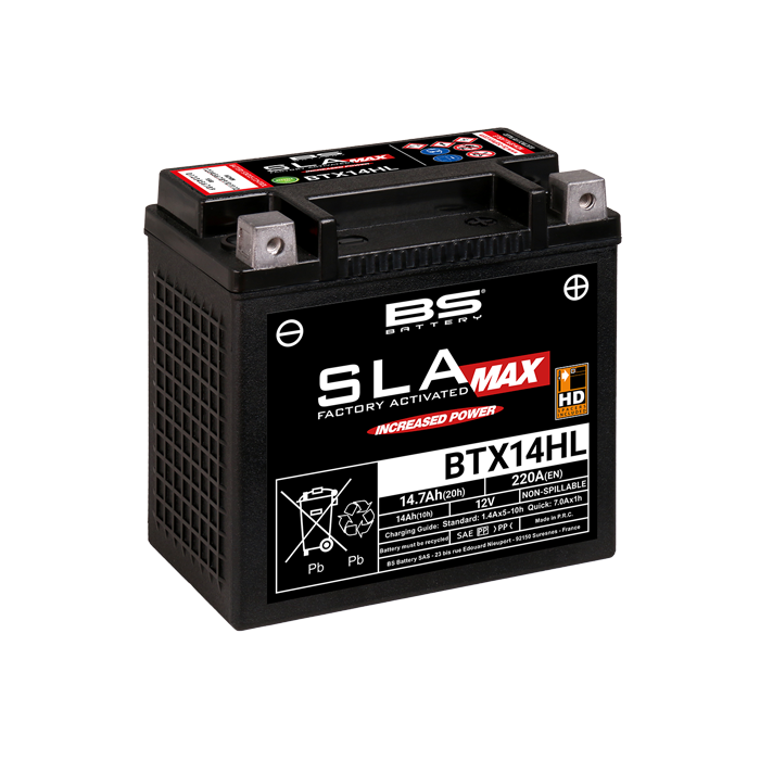 BS Battery BTX14HL (FA) SLA MAX - Sealed & Activated