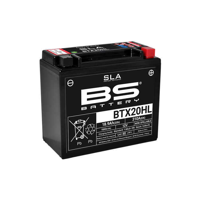 **BS Battery BTX20HL (FA) SLA MAX - Sealed & Activated