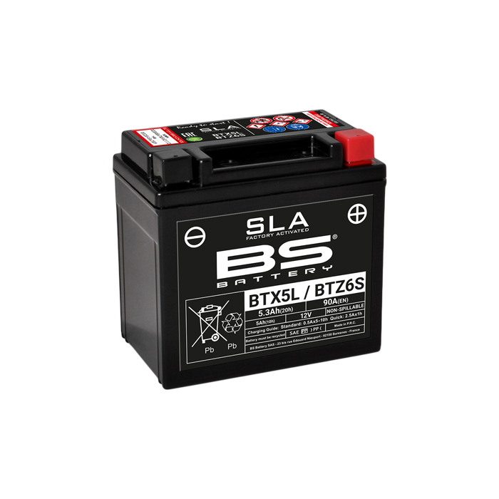BS Battery BTX5L/BTZ6S (FA) SLA - Sealed & Activated
