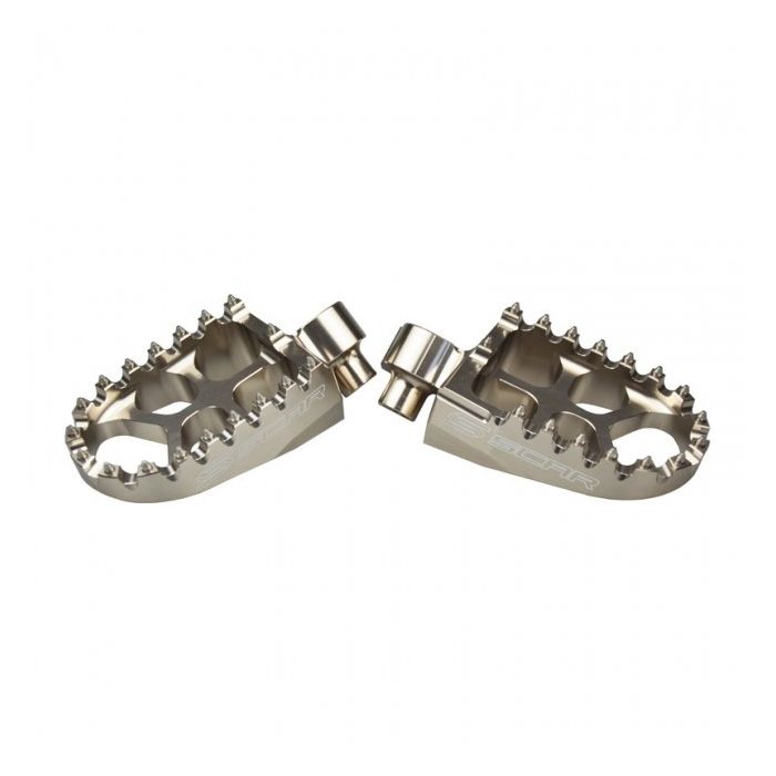 SCAR Footpegs 'Racing' SX+F 16-.. TC/FC 16-.. Titanium color