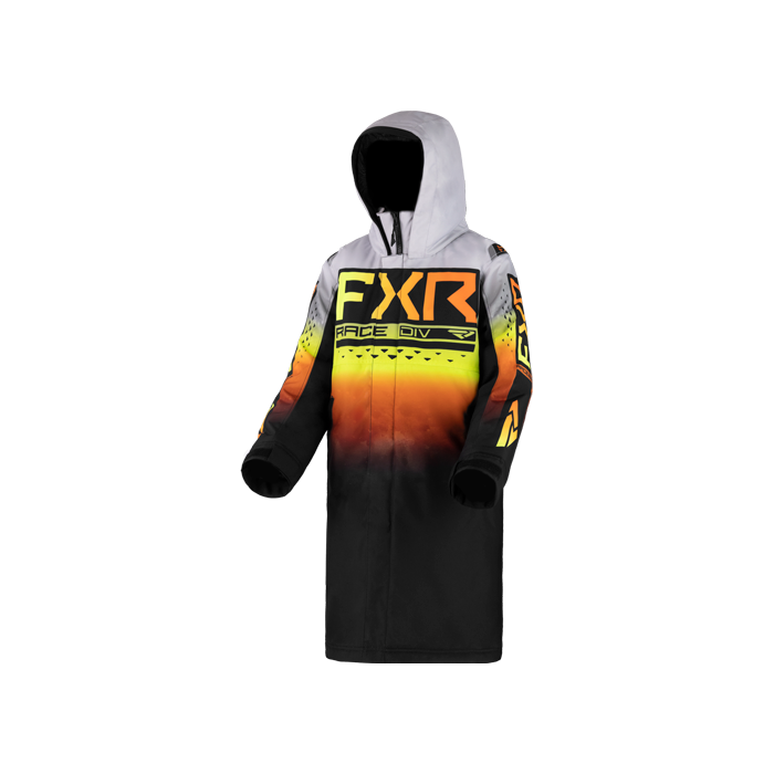FXR Yth Warm-Up Coat White Lightning