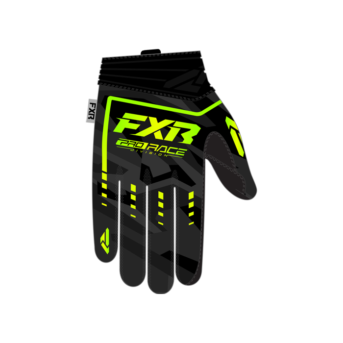 FXR PRIME MX GLOVE 25 CAMO/HIVIS/LIME