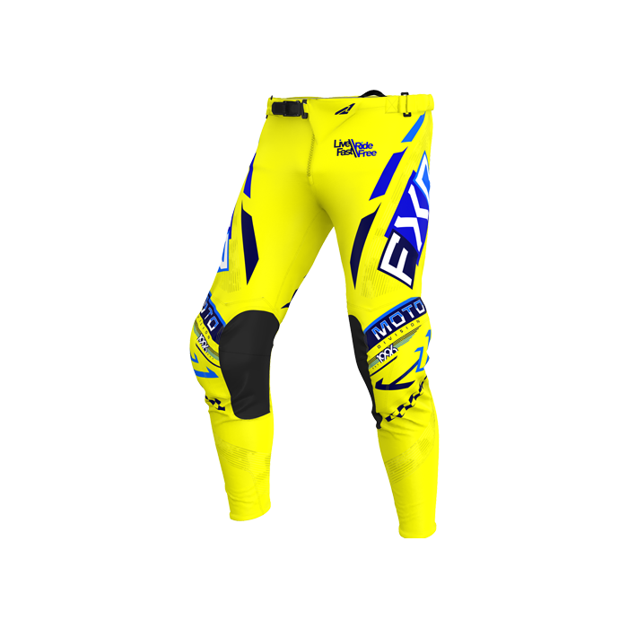 FXR PODIUM GLADIATOR MX PANT 25 YELLOW/NAVY/BLUE