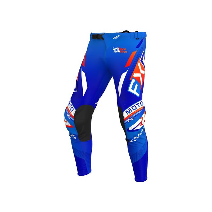 FXR YTH PODIUM GLADIATOR MX PANT 25 BL/WH/NUKE RD