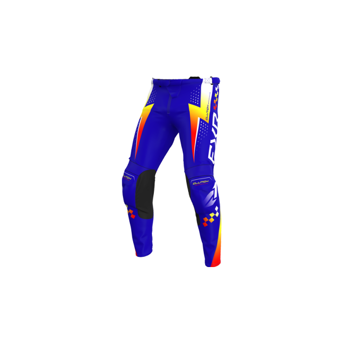 FXR Yth Clutch Pro MX Pant 26 Royal/Yellow/Red