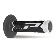 Progrip 788 Triple Density Grips - White/Black/Titanium