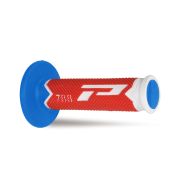 Progrip 788 Triple Density Grips - White/Red/LightBlue