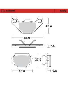 MMT Brakepad fits for KTM:125-250-300-350-500LC4 600
