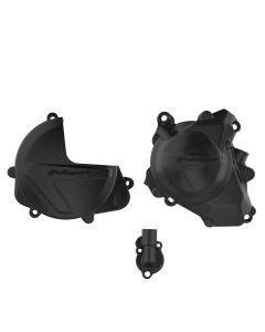 Polisport Clutch+Ignition Cover Protector CRF450 17-22 Black