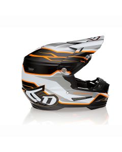 6D Helmet ATR-2 Phase White/Orange Gloss