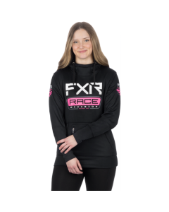 FXR Women Race Div. Tech Po Hoodie 24 BK/Electric Pink