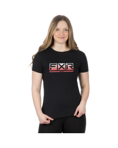 FXR Women Podium Premium Shirt 24 BlackK/Muted Melon