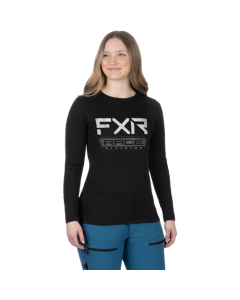 FXR Women Race Division Prem Longsleeve 24 Black/Muted Grape